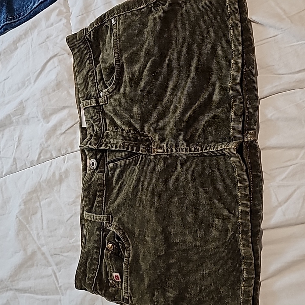 Corduroy mini skirt